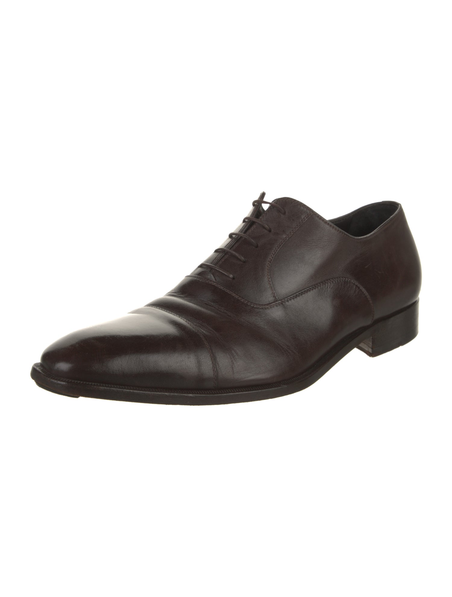 a.testoni Leather Oxfords