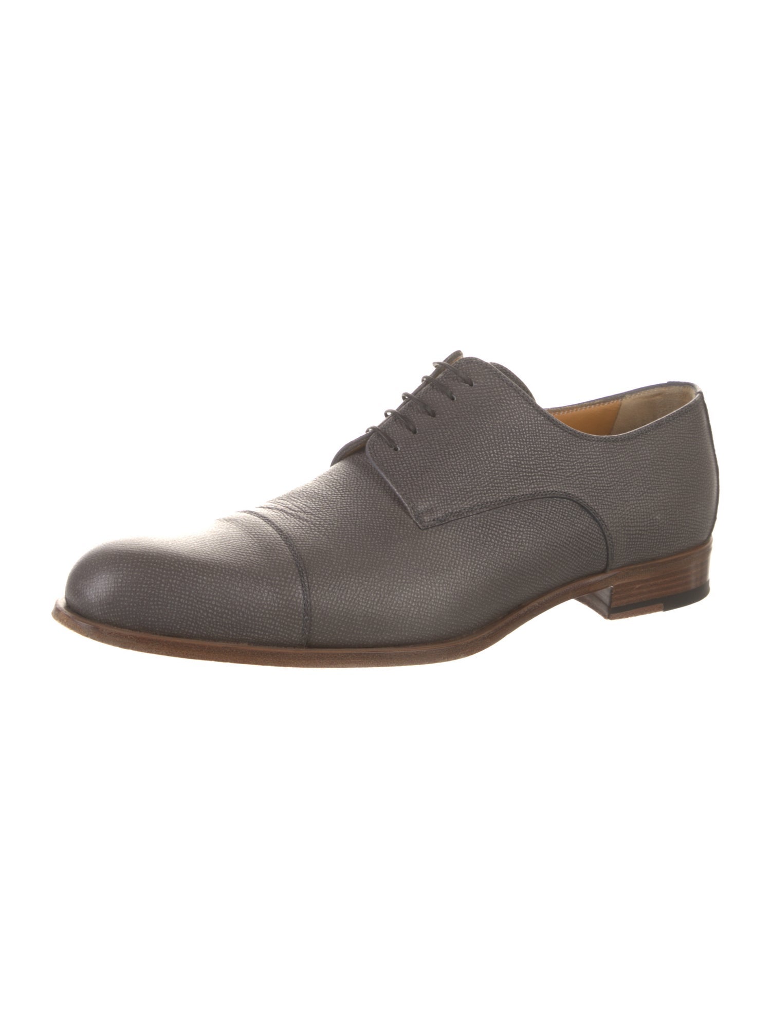 a.testoni Leather Derby Shoes