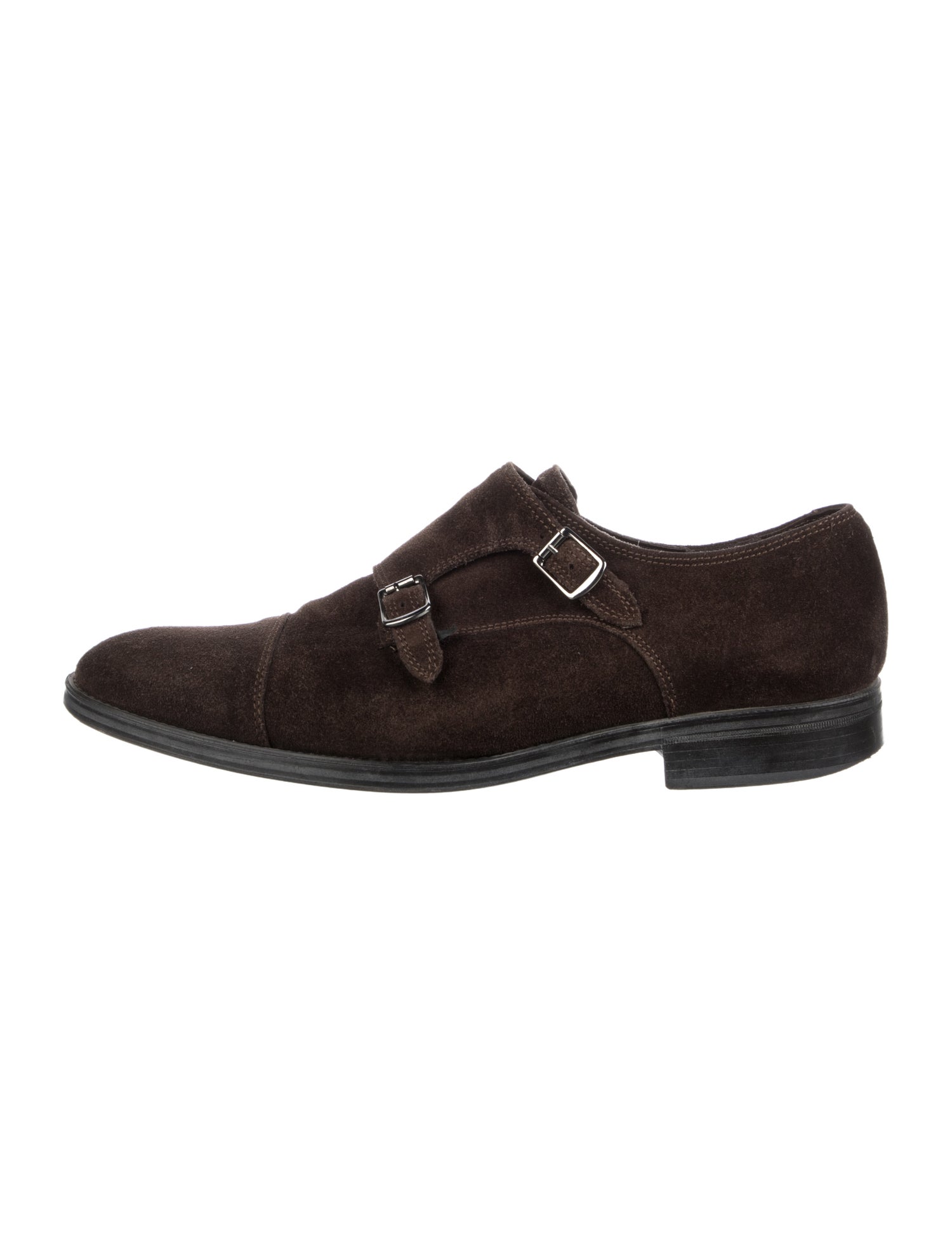 a.testoni Suede Monk Straps