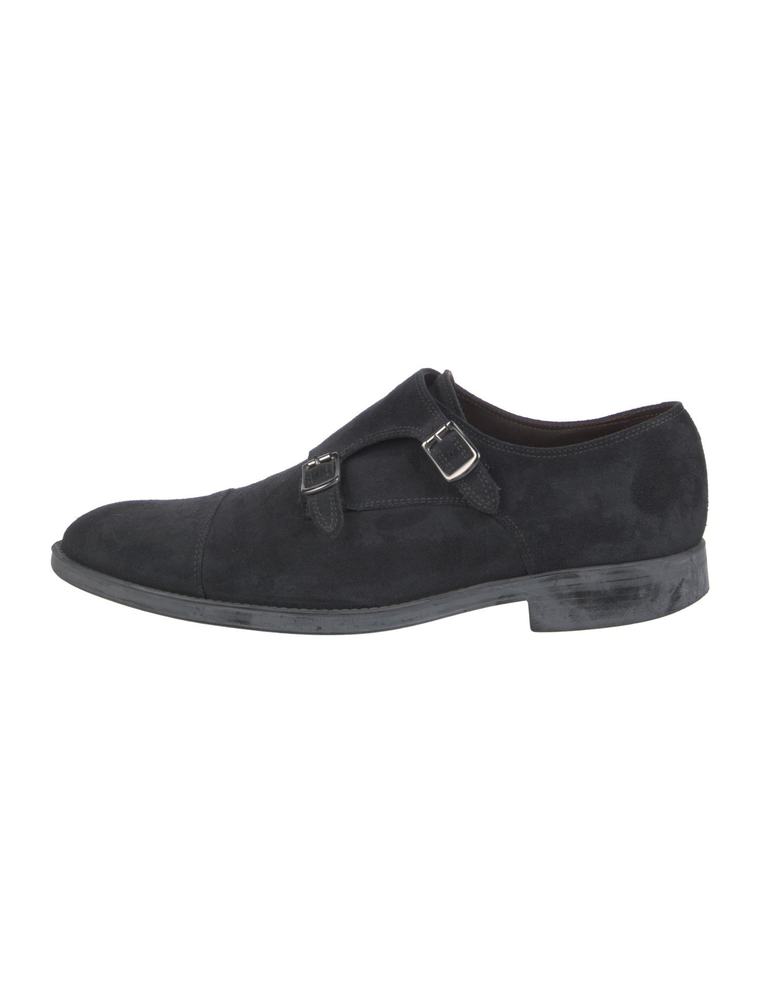 a.testoni Suede Monk Straps