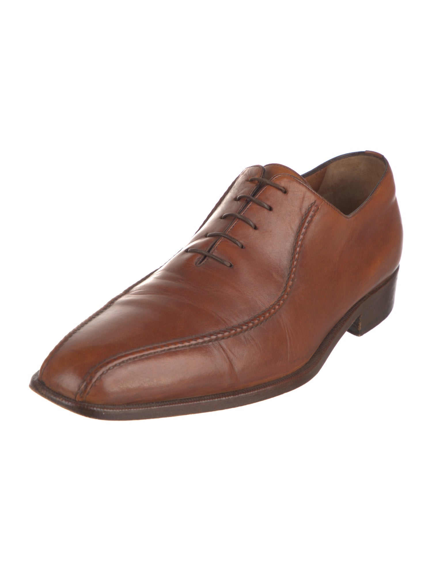 a.testoni Leather Oxfords