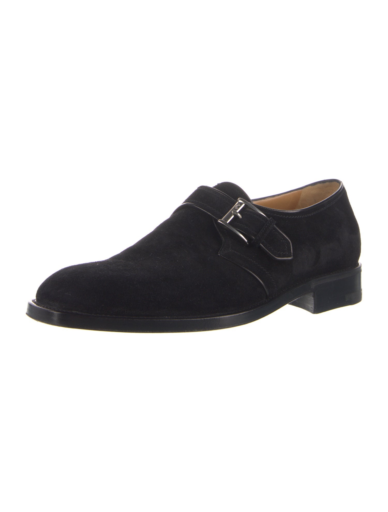 a.testoni Suede Monk Straps