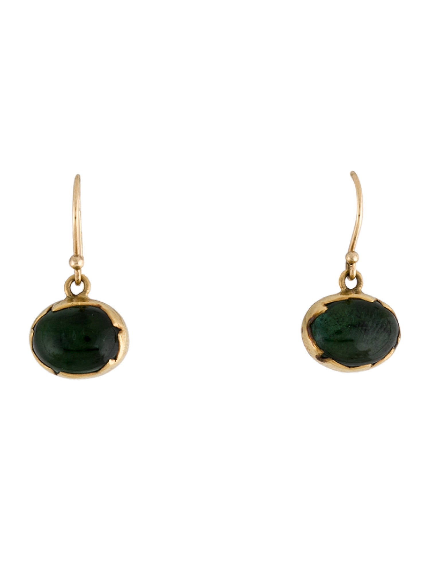 Annette Ferdinandsen 18K Tourmaline Drop Egg Earrings