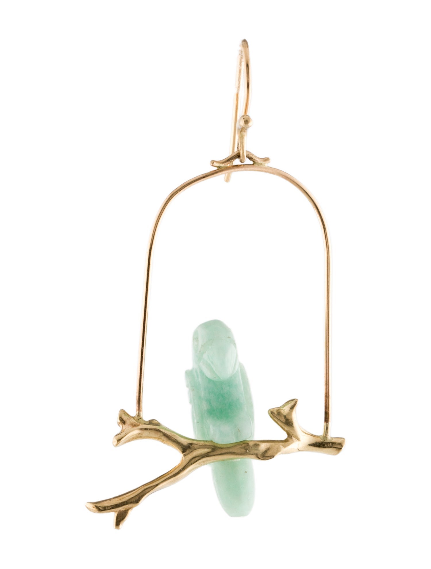 Annette Ferdinandsen 14K Amazonite Parrot Single Earring