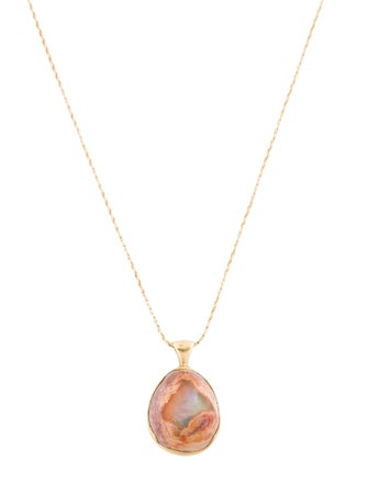 Annette Ferdinandsen 18K Boulder Opal Pendant Necklace