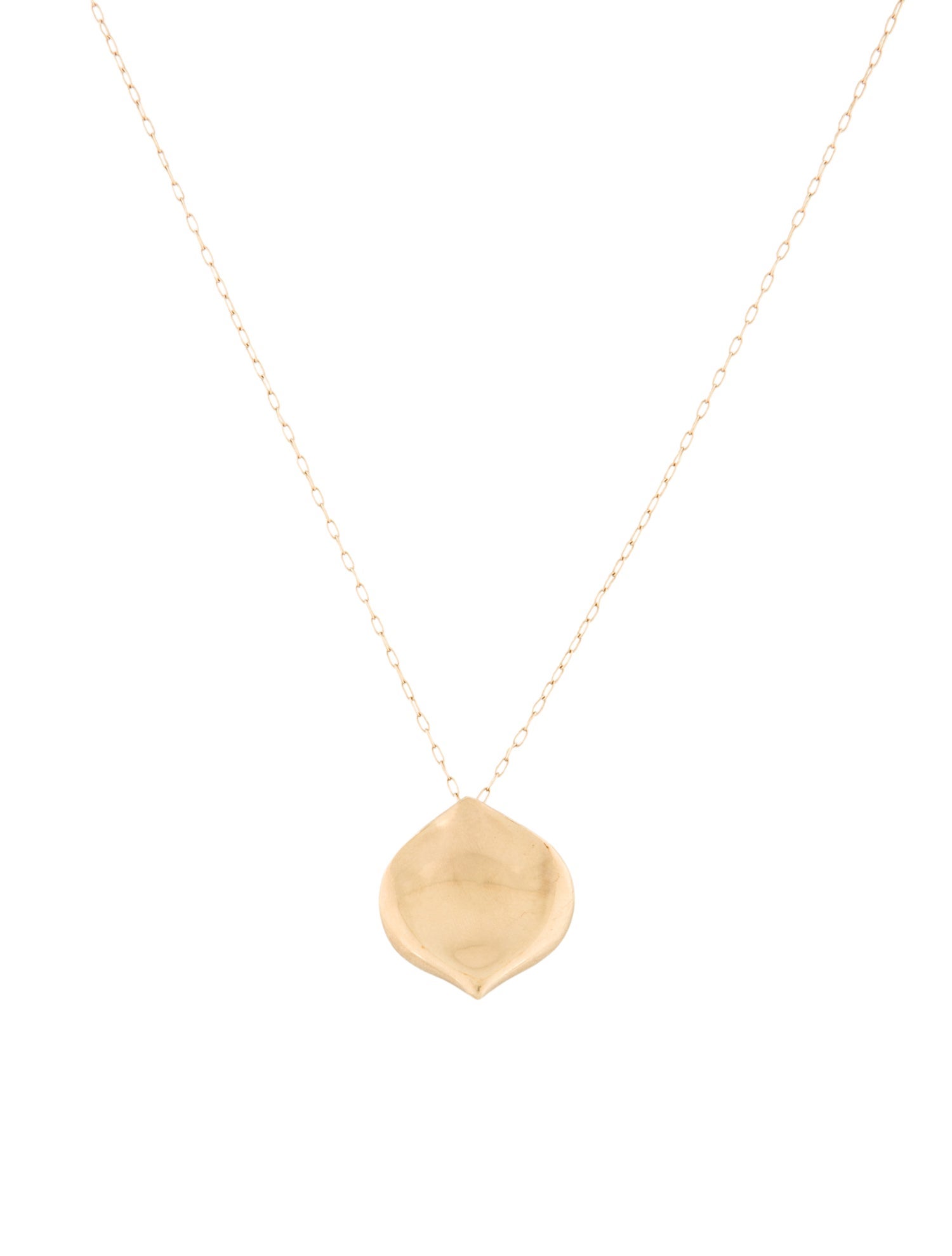 Annette Ferdinandsen 10K Rose Petal Pendant Necklace
