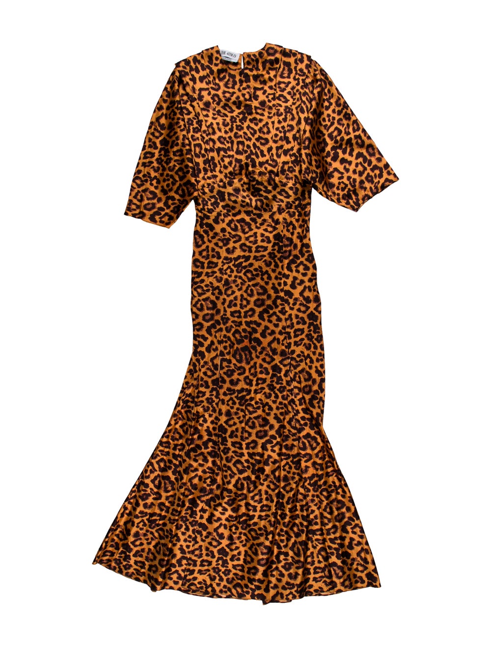 Attico Animal Print Long Dress - image 1