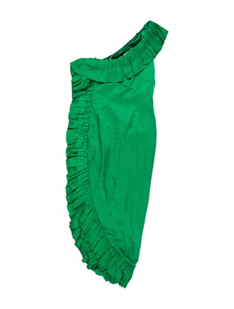 Attico One-Shoulder Long Dress