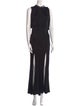 Attico Mock Neck Sleeveless Long Dress