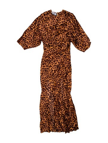 Attico Dresses Animal Print Long Dress Us2, It38 | XS