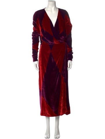 Attico Dresses V-Neck Long Dress S