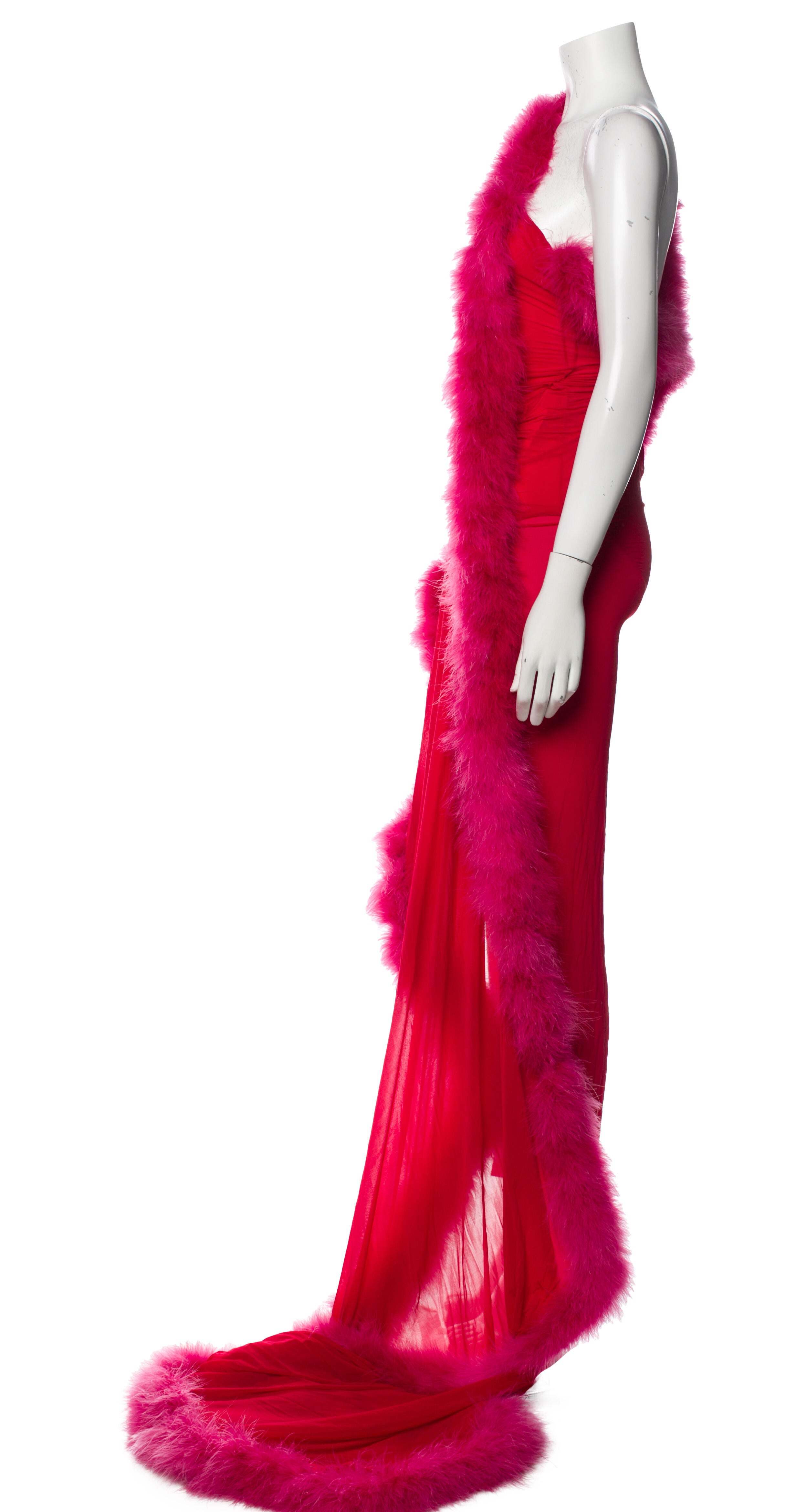 Attico Feather Trim Robe