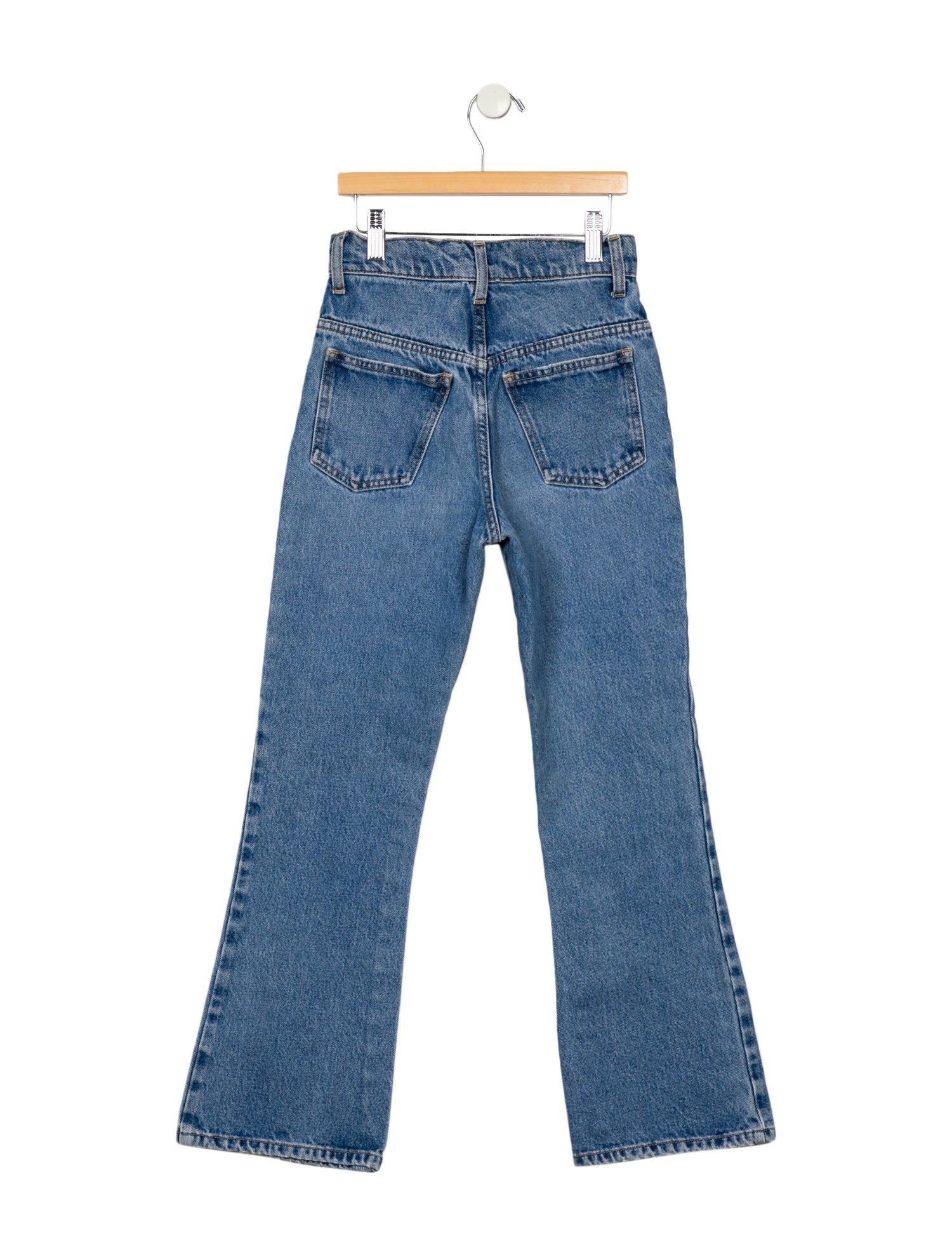 Attico Mid-Rise Straight Leg Jeans