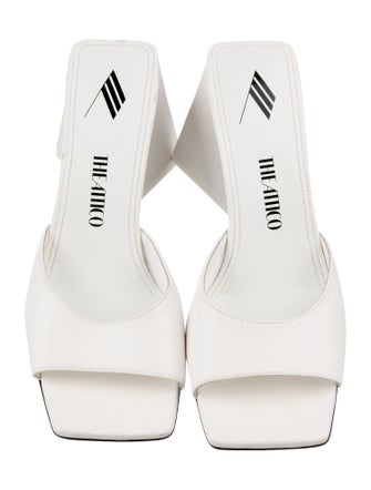 Attico Leather Slides