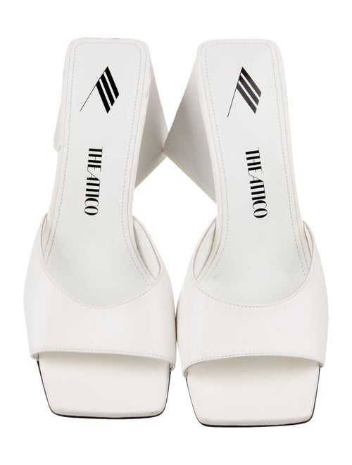 Attico Leather Slides