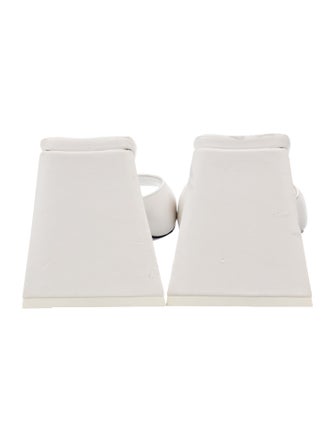 Attico Leather Slides