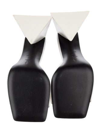 Attico Leather Slides