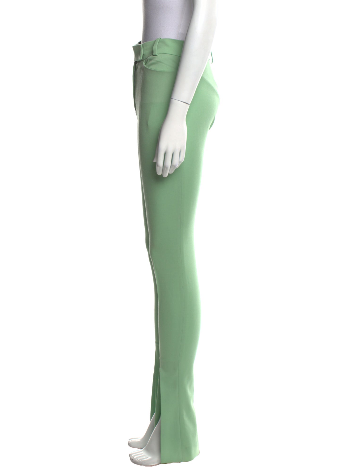 Attico Virgin Wool Skinny Leg Pants