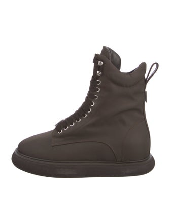 Attico Nylon Combat Boots