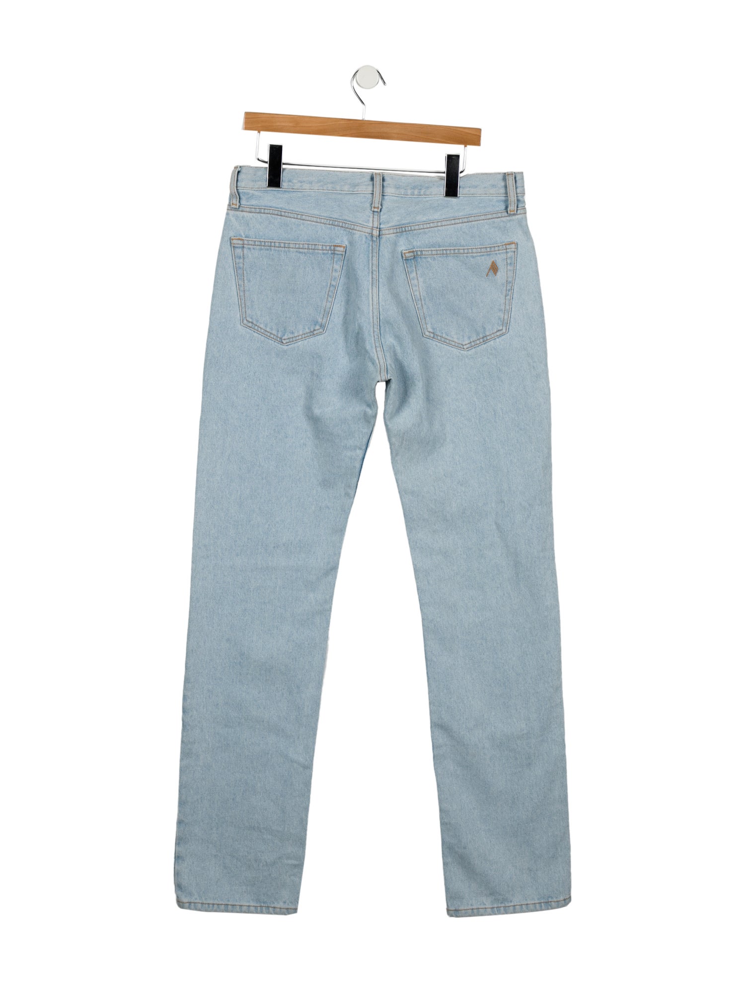 Attico Mid-Rise Straight Leg Jeans