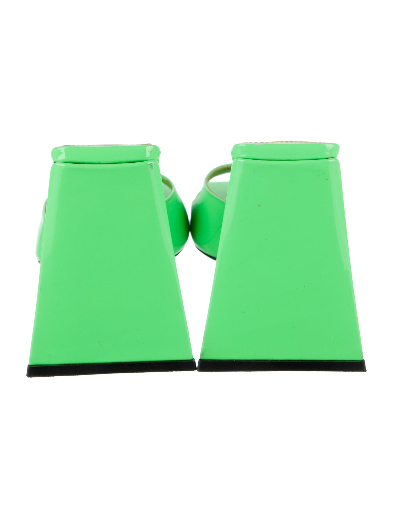 Attico Patent Leather Printed Slides