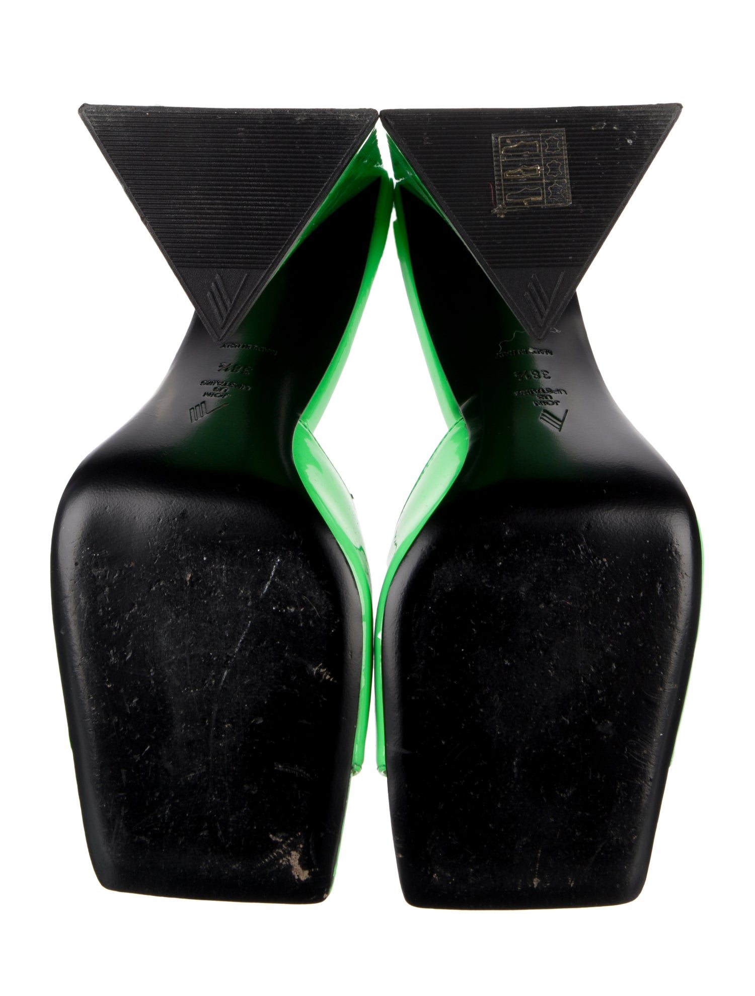 Attico Patent Leather Printed Slides