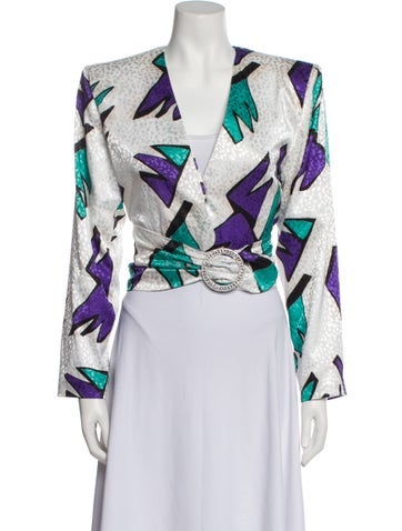 Attico Jackets Printed Evening Jacket Us2, It38 | XS