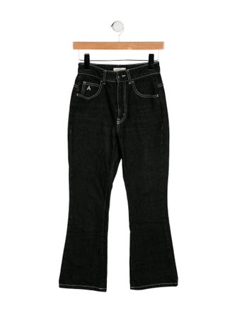 Attico Mid-Rise Straight Leg Jeans