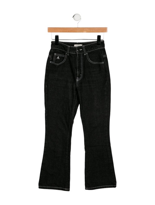 Attico Mid-Rise Straight Leg Jeans