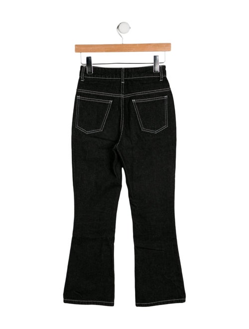 Attico Mid-Rise Straight Leg Jeans
