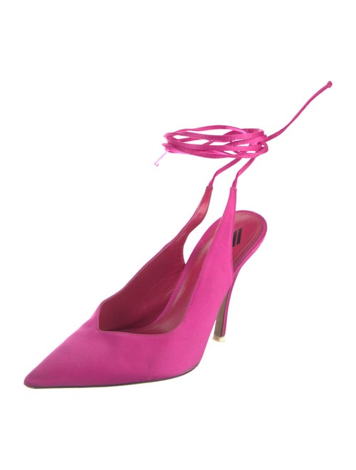 Attico Satin Slingback Pumps