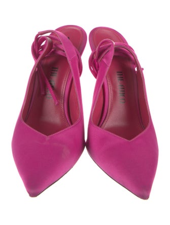 Attico Satin Slingback Pumps