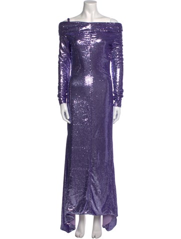 Attico Dresses Bateau Neckline Long Dress XS