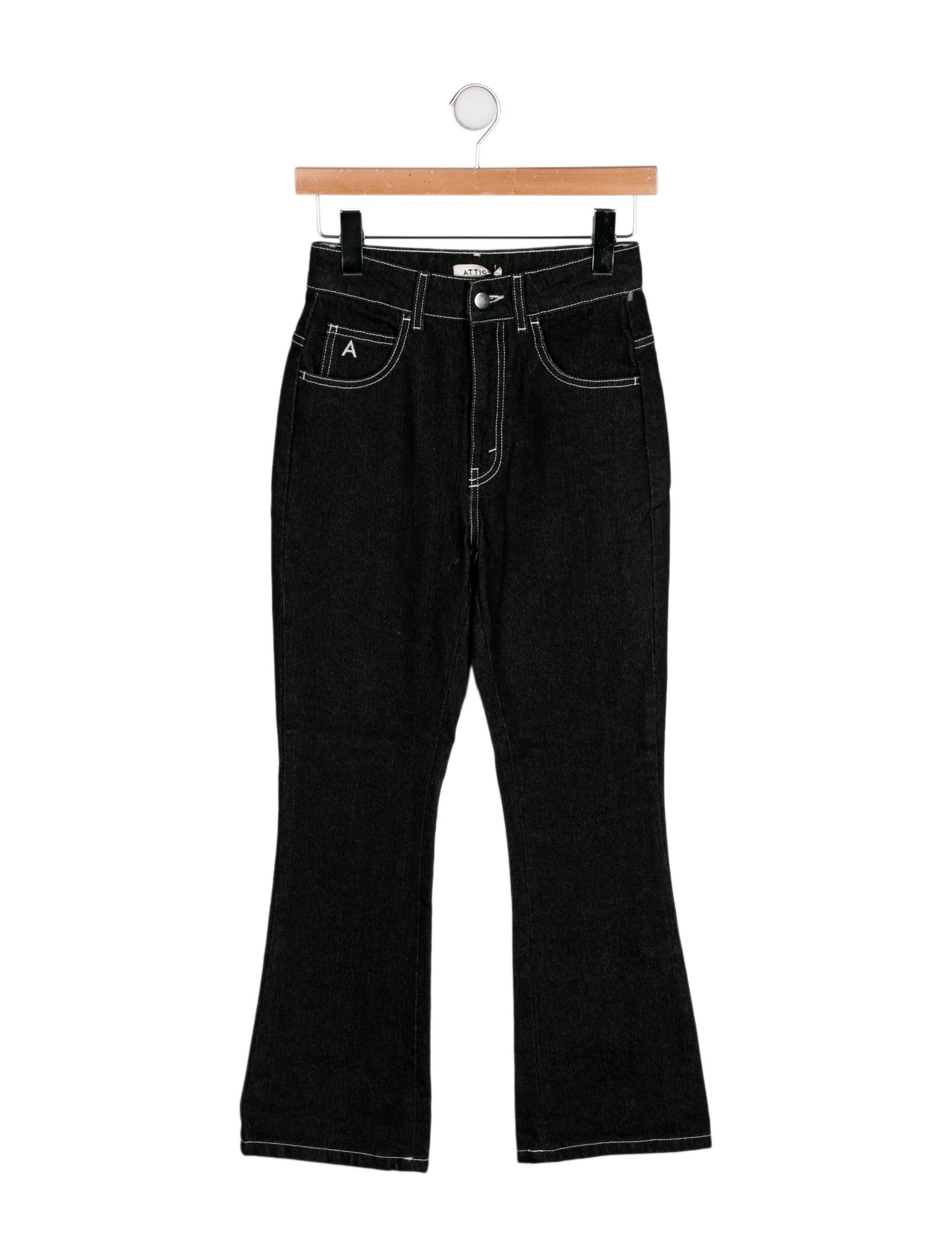 Attico Mid-Rise Straight Leg Jeans w/ Tags