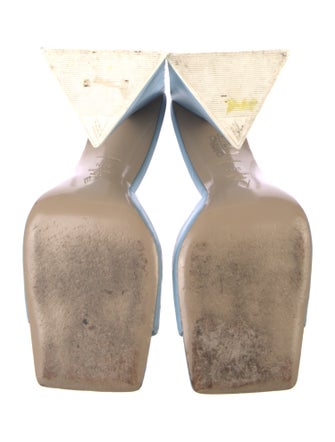 Attico Leather Slides