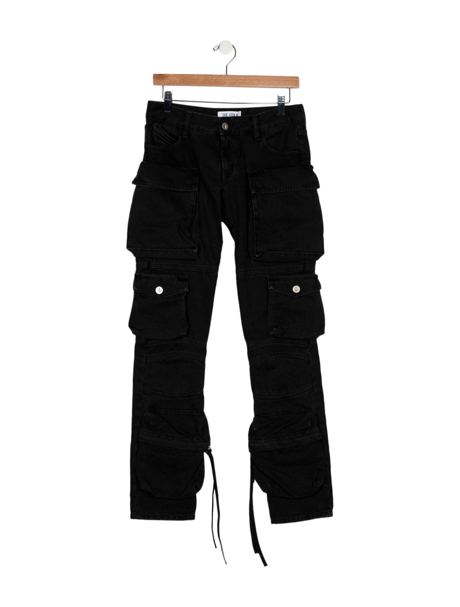 Attico Mid-Rise Straight Leg Jeans
