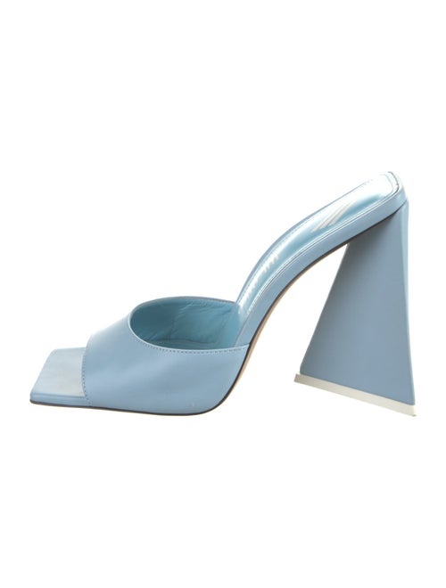 Attico Leather Slides