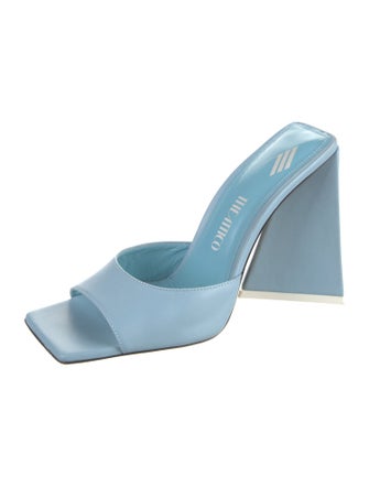 Attico Leather Slides