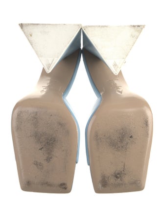 Attico Leather Slides