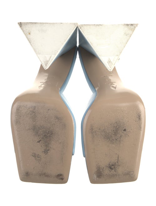 Attico Leather Slides