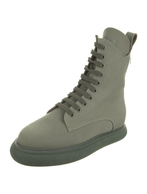 Attico Canvas Combat Boots