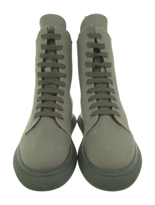 Attico Canvas Combat Boots