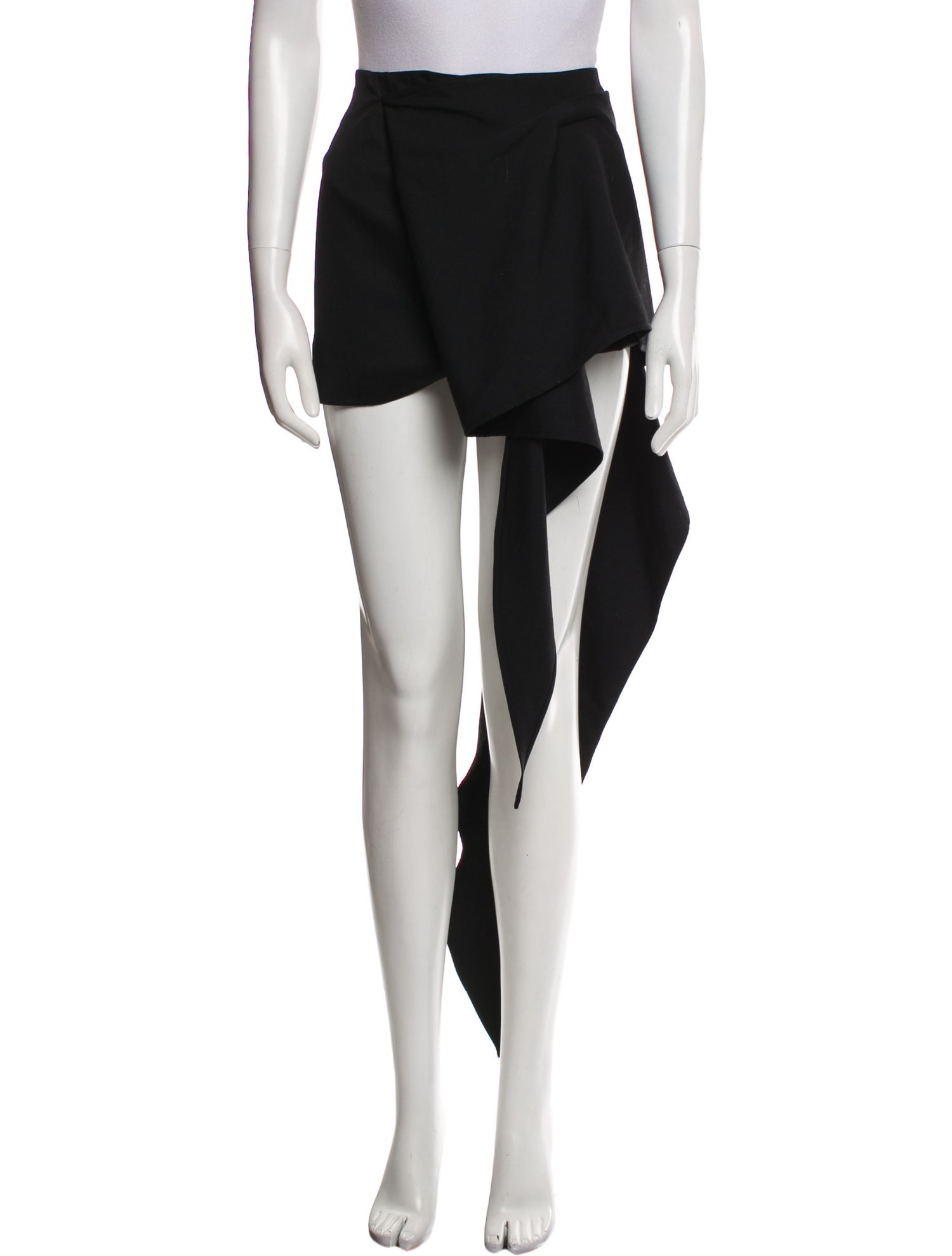 Attico Virgin Wool Knee-Length Skirt