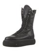 Attico Leather Combat Boots