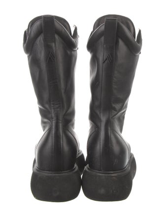 Attico Leather Combat Boots