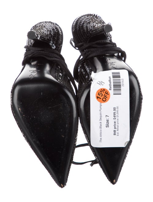 Attico Sequins Slingback Pumps