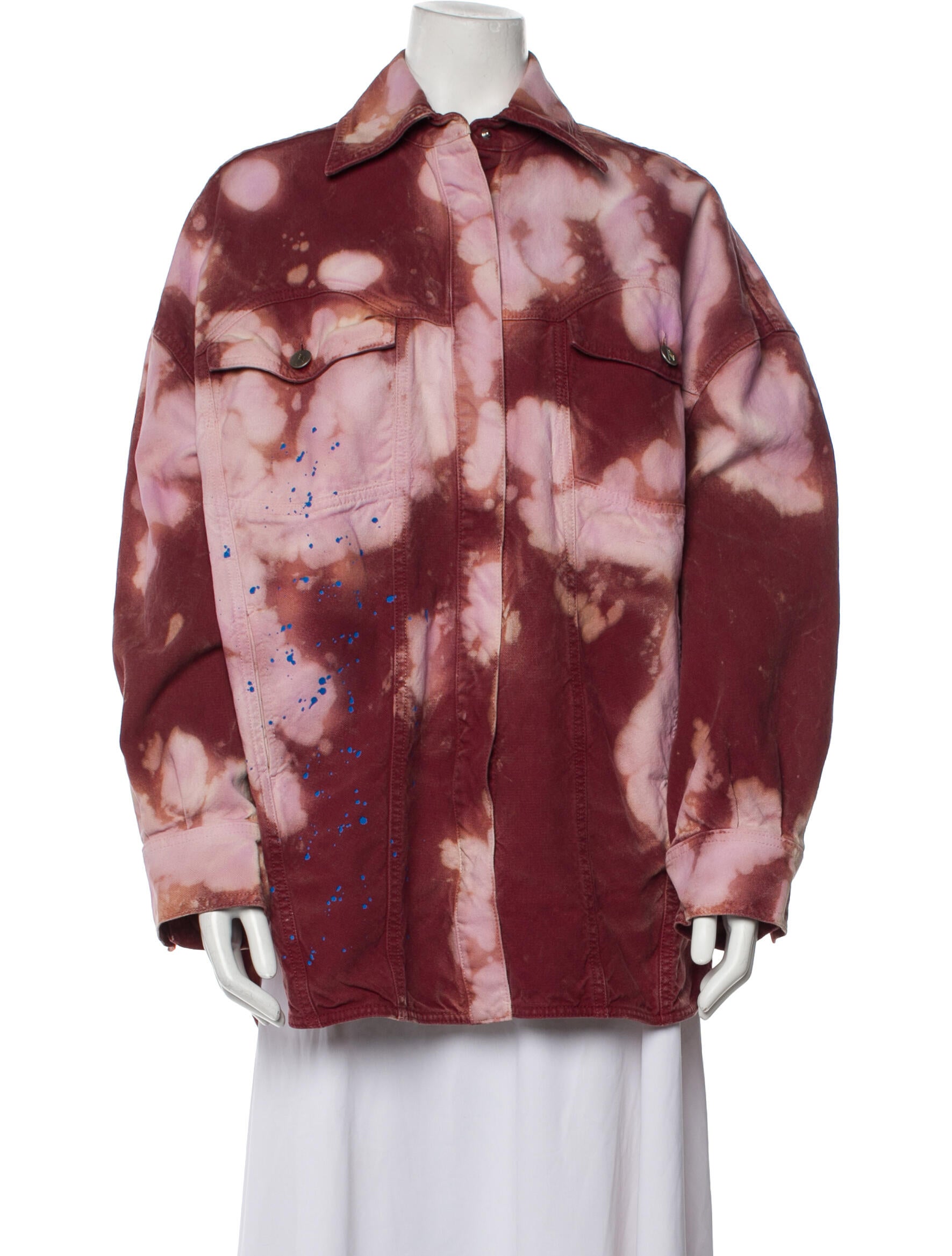 Attico Tie-Dye Print Utility Jacket w/ Tags