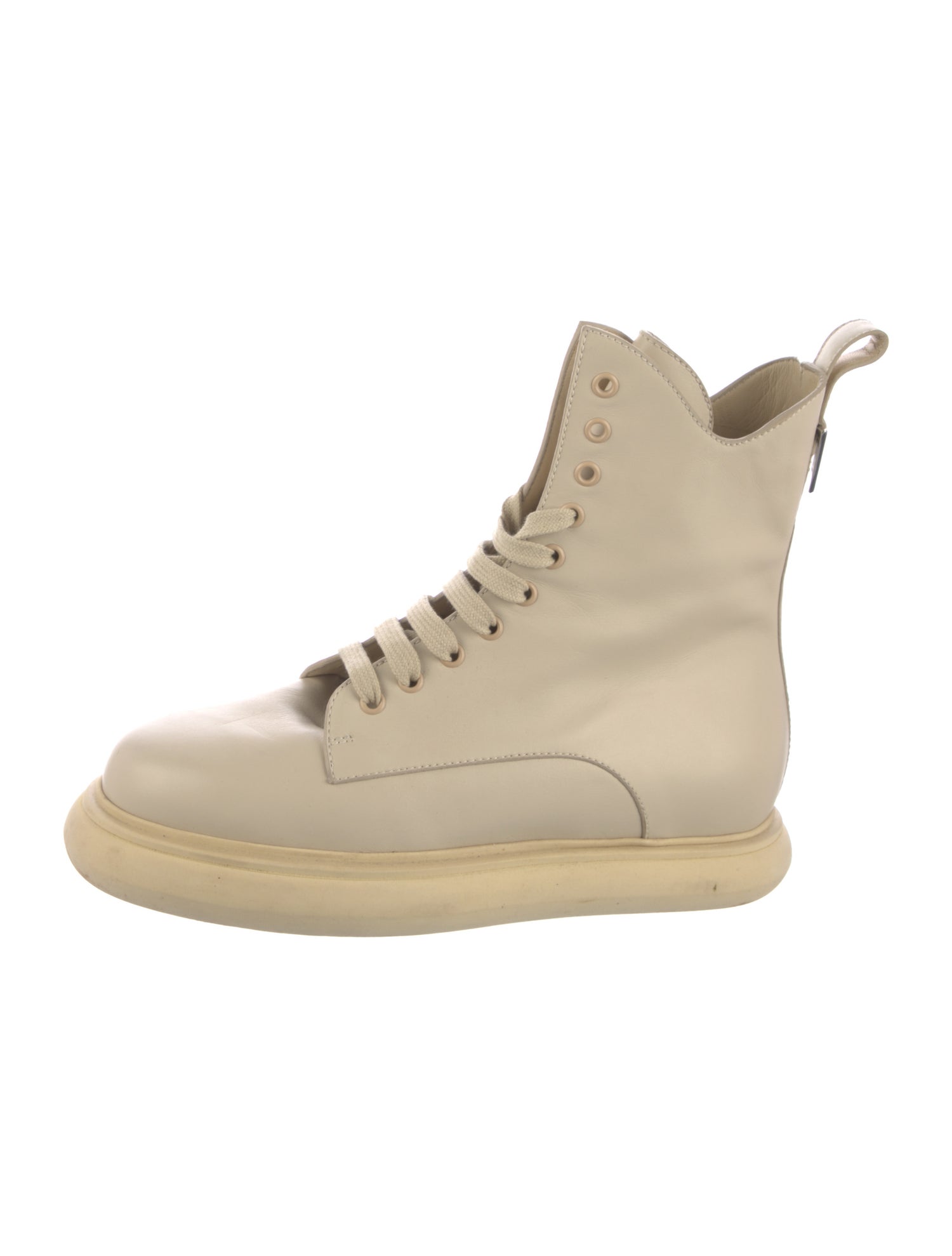 Attico Leather Combat Boots