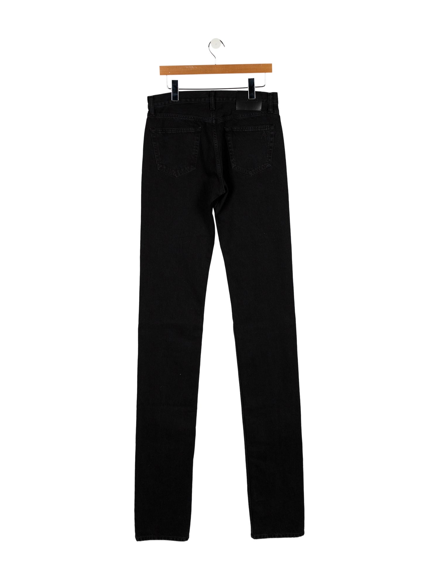 Attico Mid-Rise Straight Leg Jeans