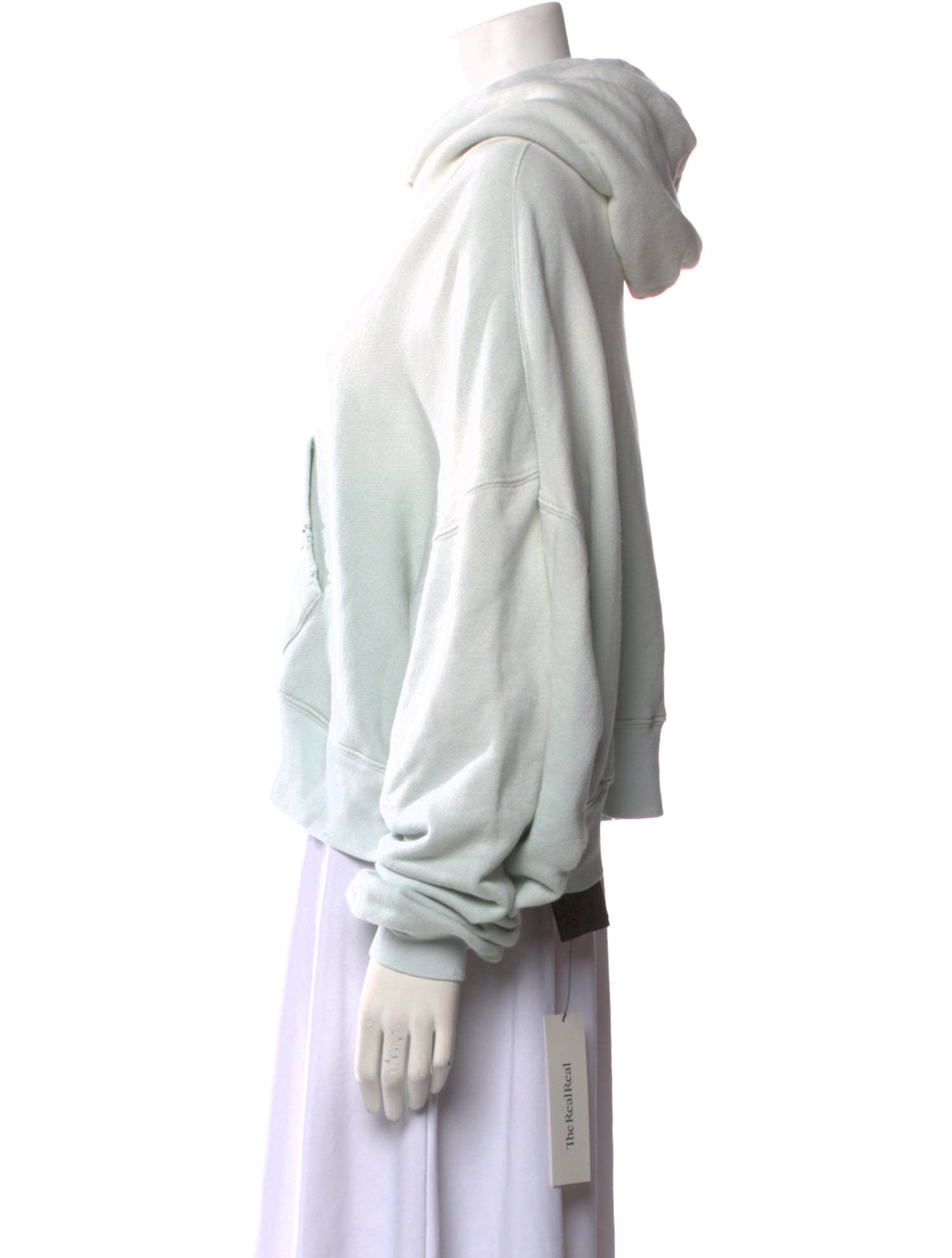 Attico Cowl Neck Long Sleeve Hoodie